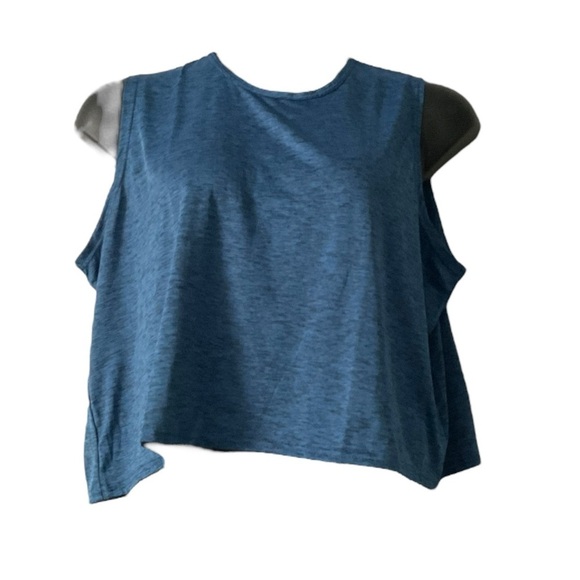 Real Essentials Racerback Activewear Tank Tops Blue Gray Navy Lightweight SZ 2XL - Picture 4 of 10